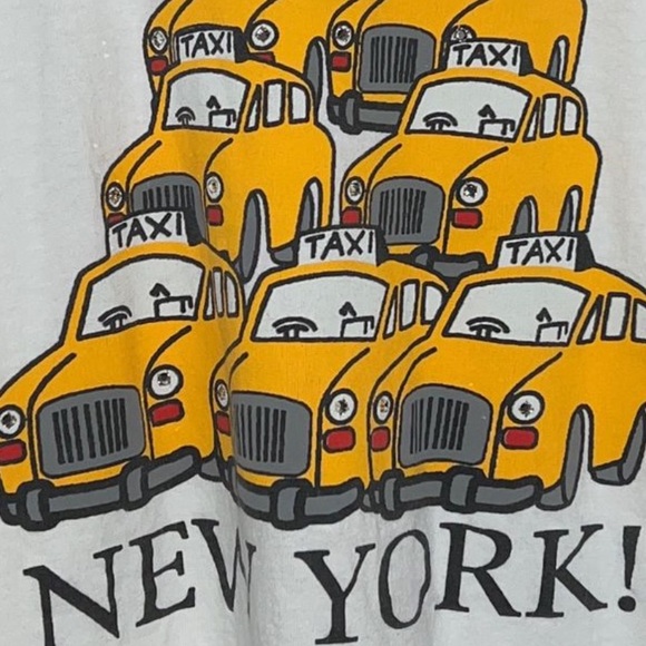 New York Vintage Rhinestone Taxi Tee - Picture 2 of 2